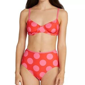 kate spade new york - Underwire Bikini Top & High-Waisted Bikini Bottoms